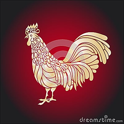 Rooster Vector Illustration