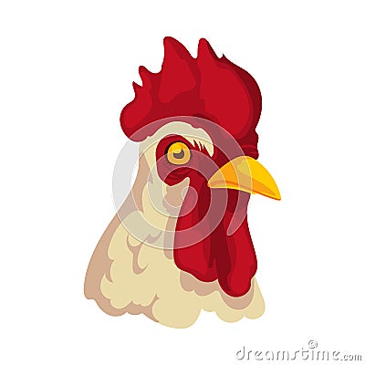 rooster face deisgn Vector Illustration