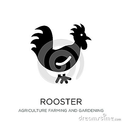 rooster icon in trendy design style. rooster icon isolated on white background. rooster vector icon simple and modern flat symbol Vector Illustration