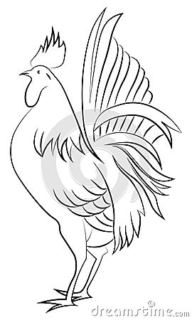 Rooster Illustration Vector Illustration