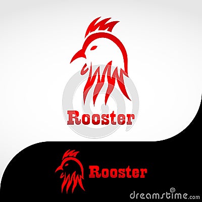 ROOSTER LOGO Stock Photo