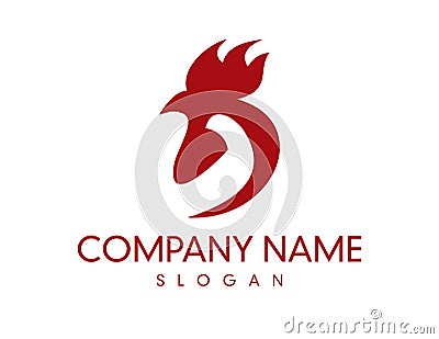 Rooster logo Stock Photo