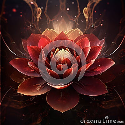 ROOT CHAKRA SYMBOL (1. Chakra, Muladhara) Stock Photo