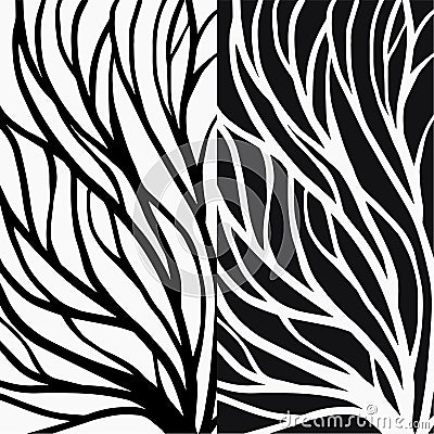 Root pattern illustration for textile and printing Vector Illustration