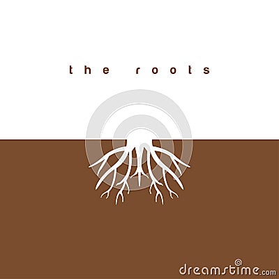 The roots graphic design template vector illustration Vector Illustration