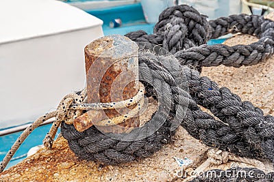 Rope on biteng Stock Photo