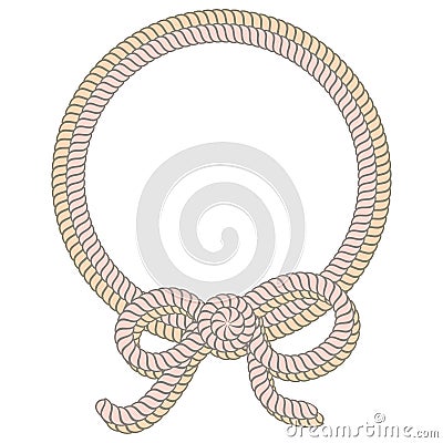 rope border Vector Illustration