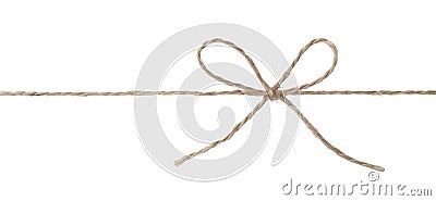 rope with bow knot Stock Photo