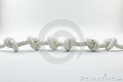 Rope and knot Stock Photo