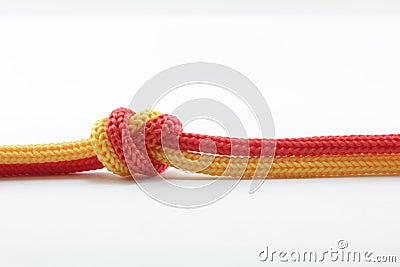 Rope and knot Stock Photo