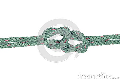 Rope knot symbol isolated on white Stock Photo