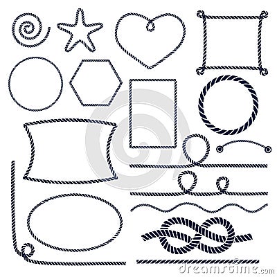 Rope knots Vector Illustration