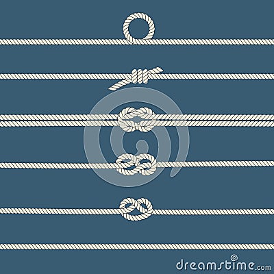 Rope knots Vector Illustration