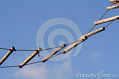 Rope ladder Stock Photo