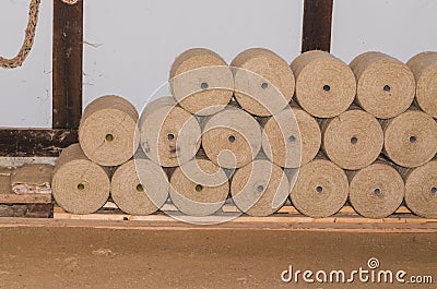 Rope Rollers Stock Photo