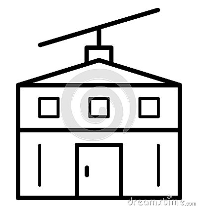 Ropeway Isolated Vector Icon that can be easily modified or edit Vector Illustration