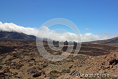 Roques de Garcia and Canadas de Teide volcano Tenerife, Canary Islands Stock Photo