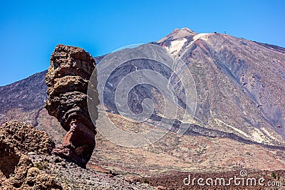 Roques de Garcia - National Park Canadas del Teide - Tenerife Canary Island Stock Photo