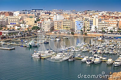 Roquetas de Mar nautic port, AlmerÃ­a, Spain Stock Photo