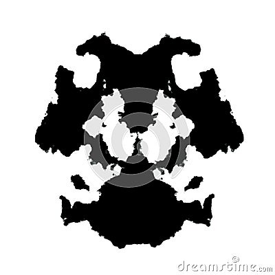 Rorschach inkblot Cartoon Illustration