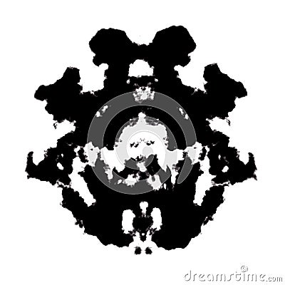 Rorschach inkblot Cartoon Illustration