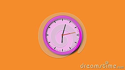 más y más Soportar transfusión Reloj Rosa Que Muestra Tiempo Con Horas Y Minutos En Video De Dibujos  Animados De 4k. Almacen De Video - Vídeo de marco, reloj: 191293501