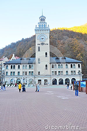 Rosa Khutor Alpine Resort Editorial Stock Photo