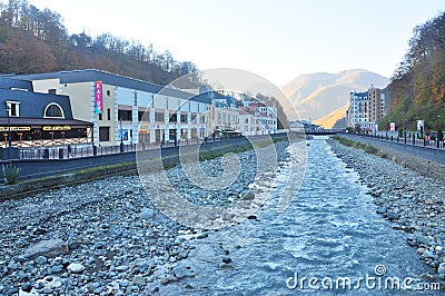 Rosa Khutor Alpine Resort Editorial Stock Photo