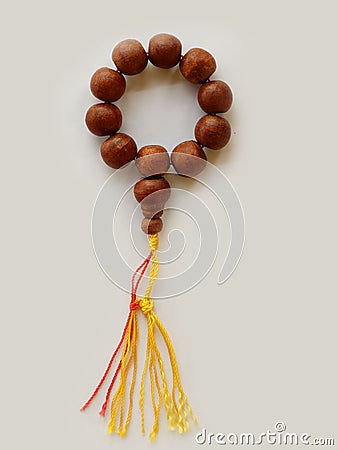 Rosary or beads made with inauspicious Stock Photo