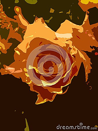 Rose abstract Cartoon Illustration