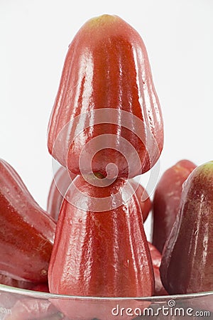 Rose apple isolated on the white Stock Photo