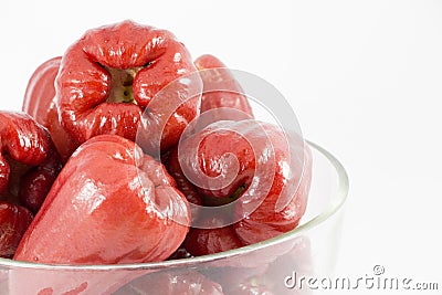 Rose apple isolated on the white Stock Photo