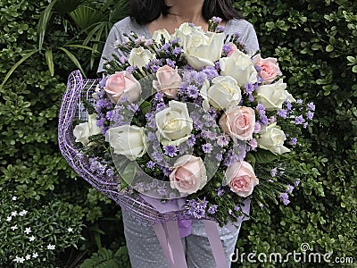 Rose bouquet Stock Photo