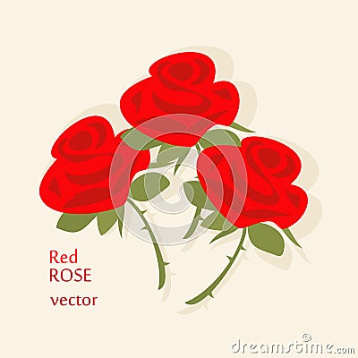 Rose bouquet icon Vector Illustration