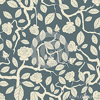 Rose bush Vector Illustration