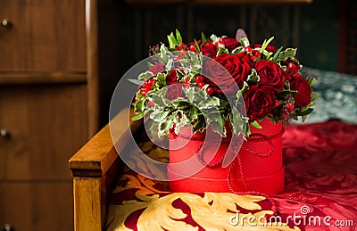 Rose flower bouquet Stock Photo