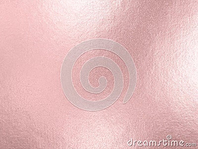 Rose gold foil background with light reflections Stock Photo