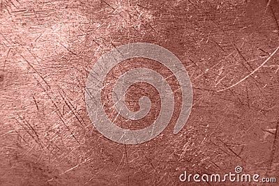 Rose Gold foil metal texture background. Stock Photo