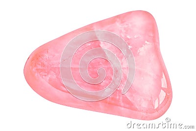 Rose (pale pink) quartz gemstone Stock Photo