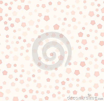 Rose pentagon pattern. Seamless vector Vector Illustration