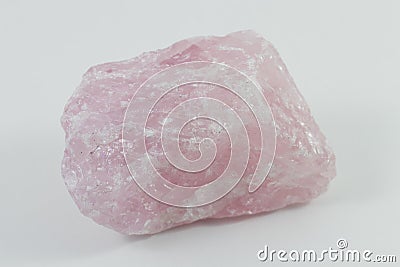 Rose Quartz Chunk Stock Photo