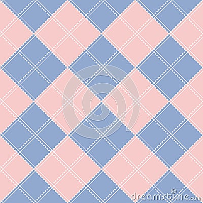 Rose Quartz Serenity Diamond Chessboard Background Vector Illustration