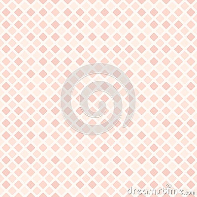 Rose rounded diamond pattern. Seamless vector background Vector Illustration