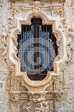 Rose Window Mission San Jose Stock Photo