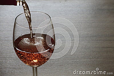 Rose wine Stock Photo