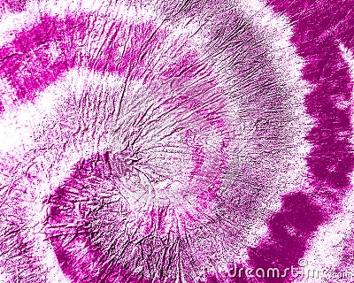 Roseate Spiral Tie Dye Boho. Flush Swirl Watercolor Painting. Pink Acrylic Graphic. Fuchsia Batik Brush Banner. Coral Dirty Backgr Stock Photo