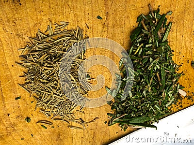 Rosemary fresh and stale Stock Photo