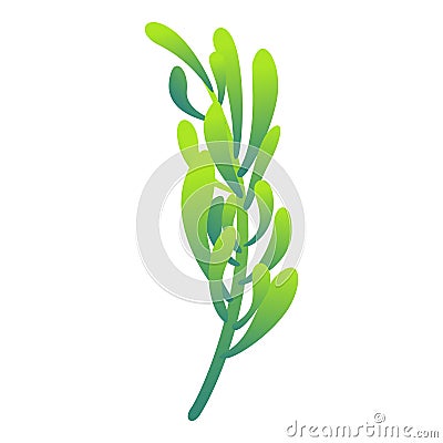 Rosemary icon, cartoon style Vector Illustration