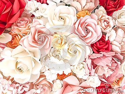 Roses background for valentine`s day Stock Photo