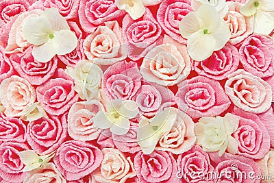 Roses flower pattern background. Floral texture. Stock Photo